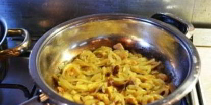 Шаг 2: говядины с белыми грибами