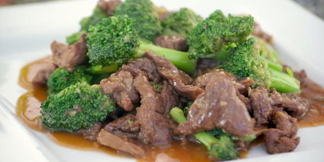 Рецепт Говядины с брокколи под устричным соусом