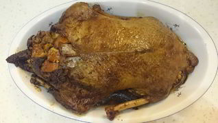 Рецепт Гуся запеченного в рукаве