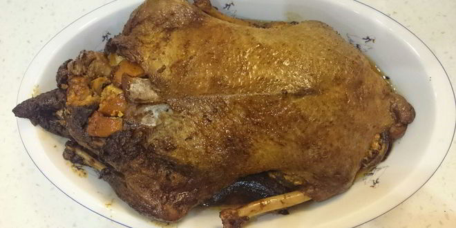 Рецепт гуся запеченного в рукаве