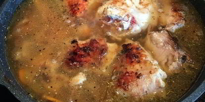 Шаг 7: кролика в горчице и белом вине