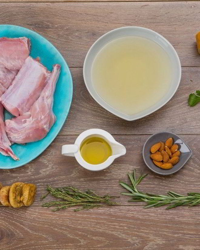 Рецепт кролика в миндальном соусе