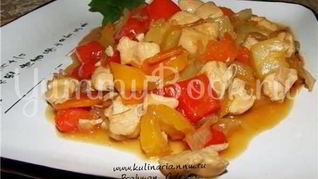 Рецепт Куриного филе в кисло-сладком соусе