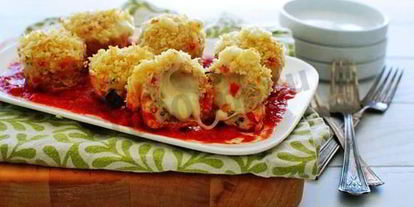 Шаг 5: куриных шариков с сыром