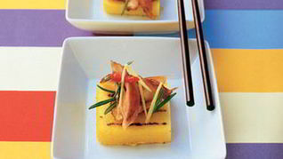 Рецепт Курицы с ананасом и полентой