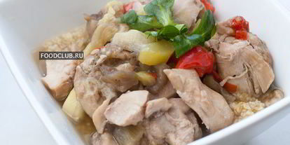 Шаг 5: курицы с овощами в мультиварке