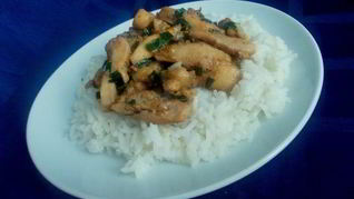 Рецепт Курицы в мандариново-соевом маринаде с рисом