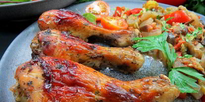 Шаг 4: курицы в маринаде из соевого соуса