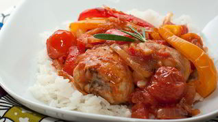 Рецепт Курицы запеченной с овощами