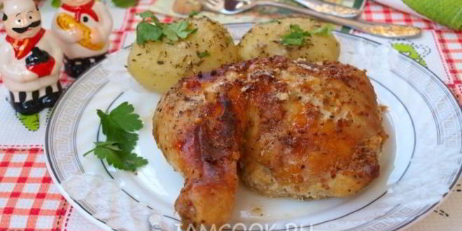 Рецепт курицы запеченной в фольге