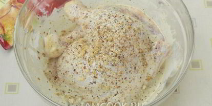 Шаг 5: курицы запеченной в фольге