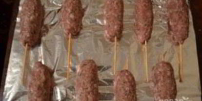 Шаг 4: люля-кебаба в духовке из баранины
