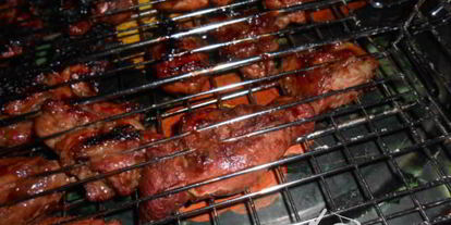 Шаг 2: мяса на углях