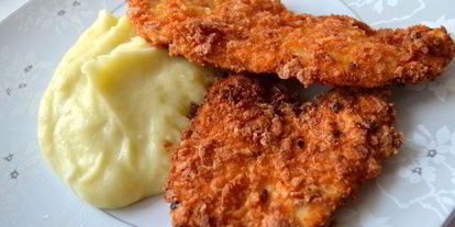 Шаг 7: отбивных в кукурузной корочке