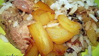 Рецепт Пелле — свинины с ананасами