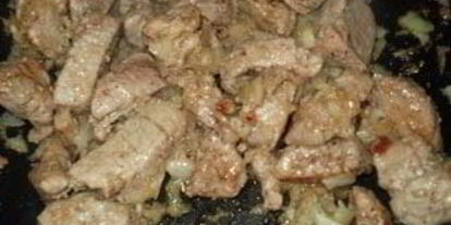 Шаг 2: пелле — свинины с ананасами