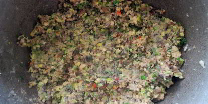 Шаг 1: постных кебабов из фасоли, грибов и зеленого горошка