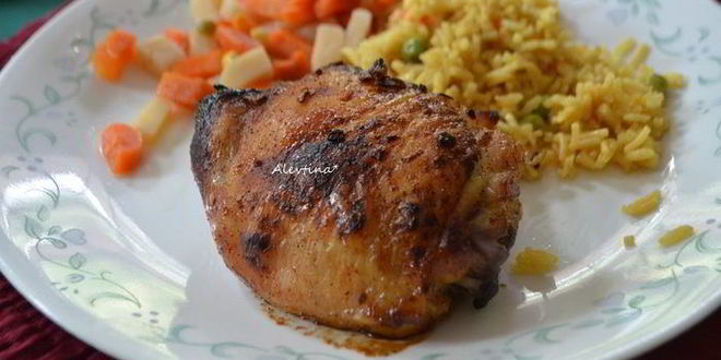 Рецепт пряных острых куриных бедрышек