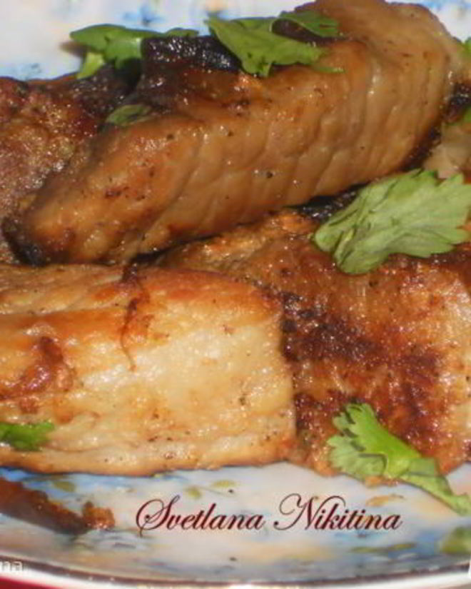 Рецепт свинины с черными боками