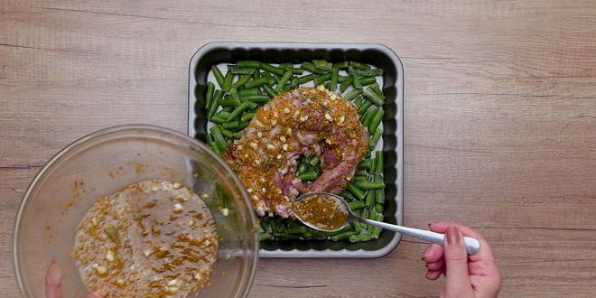 Рецепт свинины со стручковой фасолью
