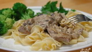 Рецепт Телятины в сметанном соусе