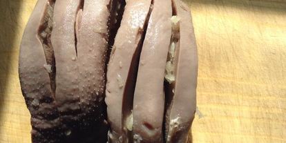 Шаг 2: языка фаршированного в сливочном соусе