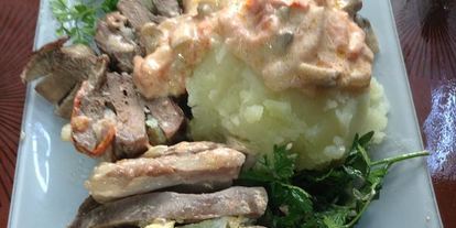 Шаг 9: языка фаршированного в сливочном соусе