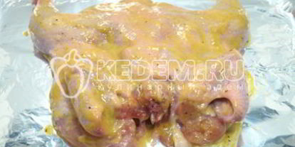 Шаг 5: запеченного цыпленка с медово-горчичной корочкой