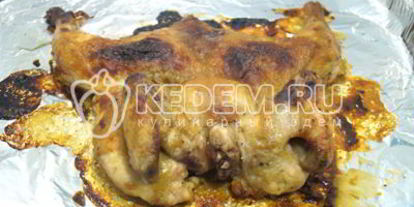 Шаг 7: запеченного цыпленка с медово-горчичной корочкой