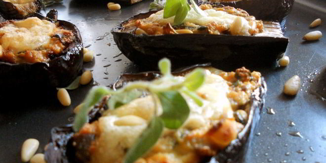 Рецепт Баклажанов, фаршированных курицей