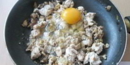 Шаг 3: баклажанов, фаршированных курицей