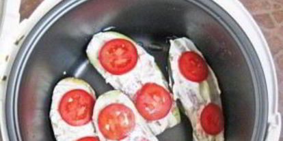 Шаг 4: баклажанов с фаршем в мультиварке