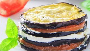 Рецепт Баклажанов с моцареллой и помидорами