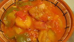 Рецепт Баклажанов с помидорами