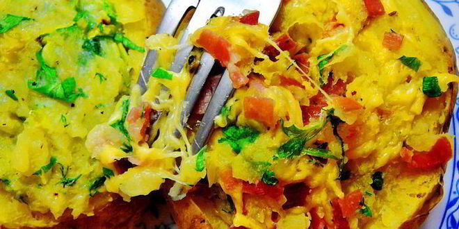 Рецепт дважд запеченный картофель с двумя начинками