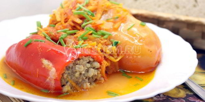 Рецепт фаршированных перцев мясом и перловкой