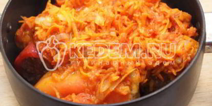 Шаг 8: фаршированных перцев мясом и перловкой