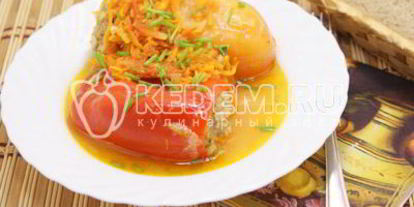 Шаг 9: фаршированных перцев мясом и перловкой