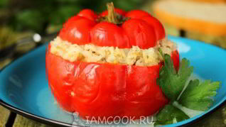 Рецепт Фаршированных перцев в сметанном соусе