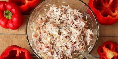 Шаг 5: фаршированных перцев в сметанном соусе