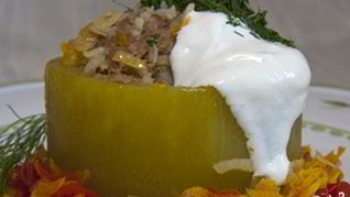 Рецепт Кабачков фаршированных мясом