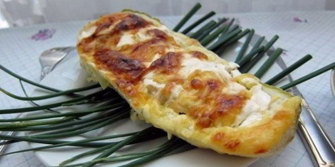 Рецепт кабачков в духовке, фаршированные мясом