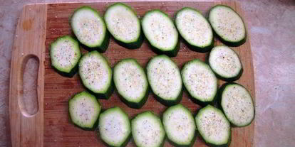 Шаг 1: кабачка, жареного на гриле