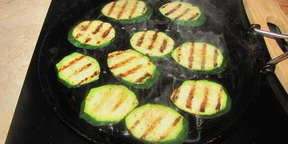 Шаг 4: кабачка, жареного на гриле