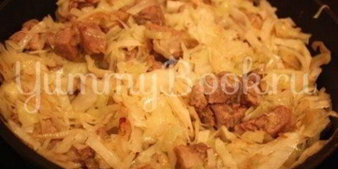 Рецепт капусты тушеной в мультиварке с мясом