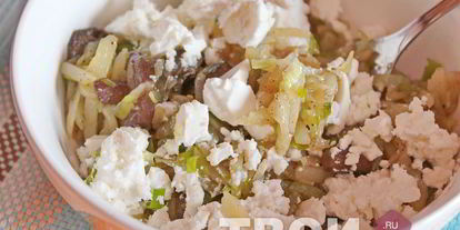 Шаг 3: картофеля, фаршированного грибами