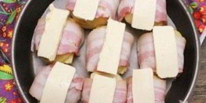 Шаг 5: картофеля с беконом, запеченный в духовке