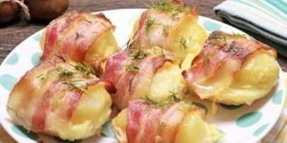 Шаг 6: картофеля с беконом, запеченный в духовке