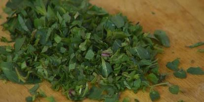 Шаг 4: киноа с цукини и сыром халуми на гриле