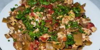 Шаг 9: лобио из стручковой фасоли с яйцом